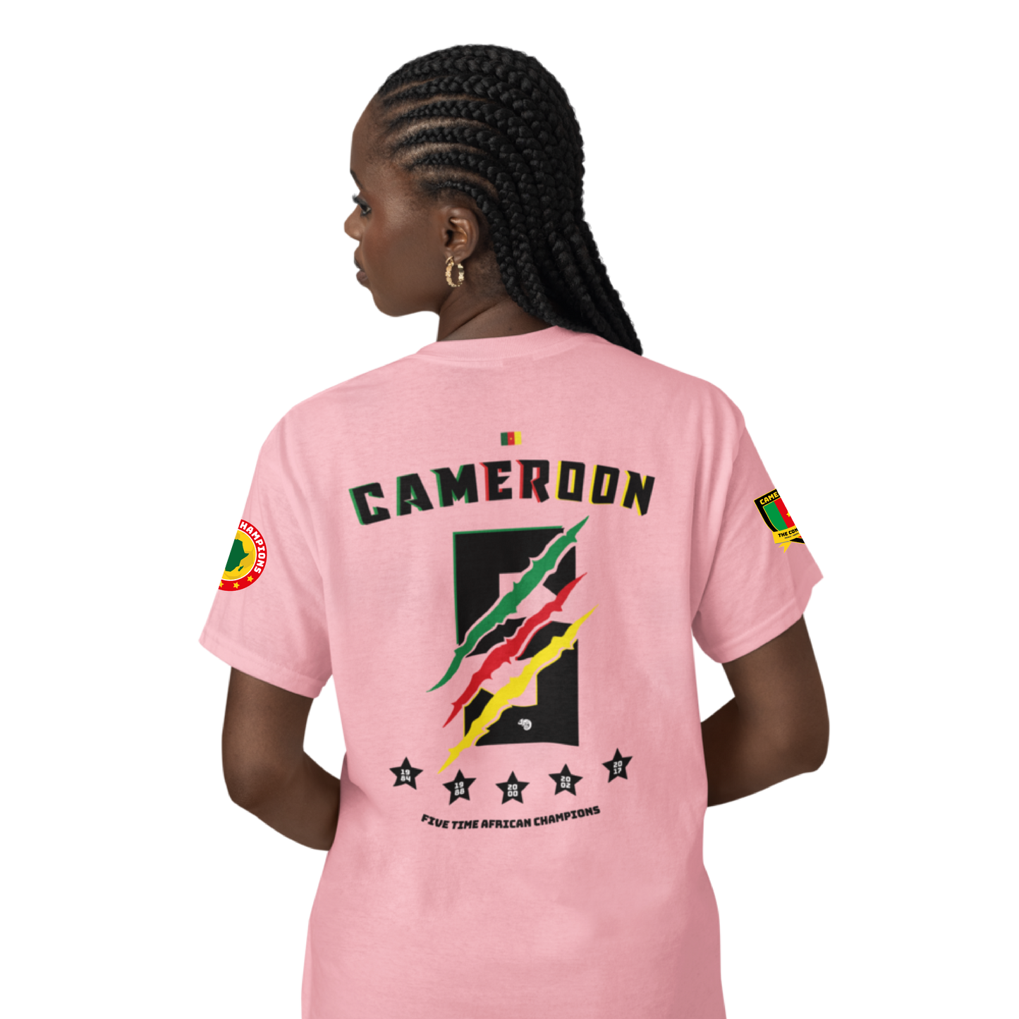 INDOMITABLE LIONS UNISEX FANS SPORT PALE ROSE TSHIRT