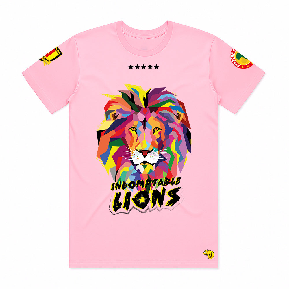 INDOMITABLE LIONS UNISEX FANS SPORT PALE ROSE TSHIRT
