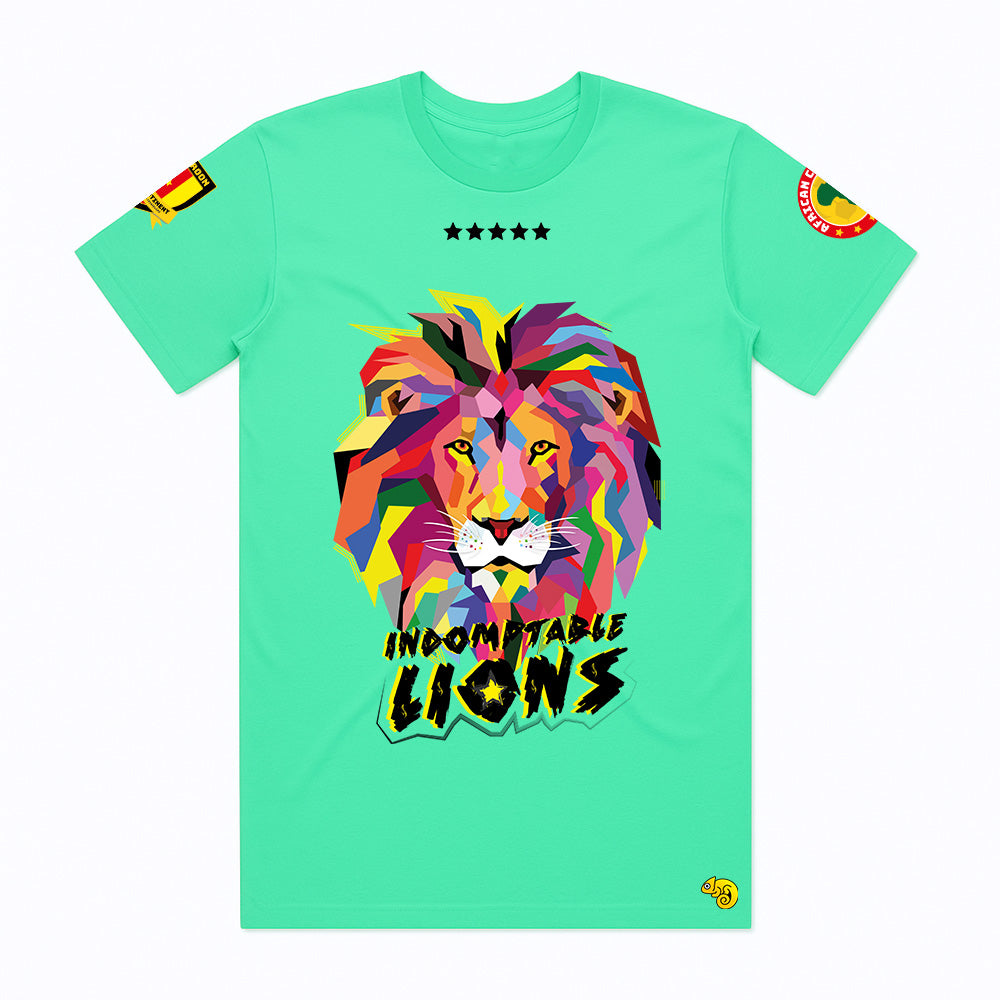 INDOMITABLE LIONS UNISEX FANS SPORT MINTH GREEN TSHIRT