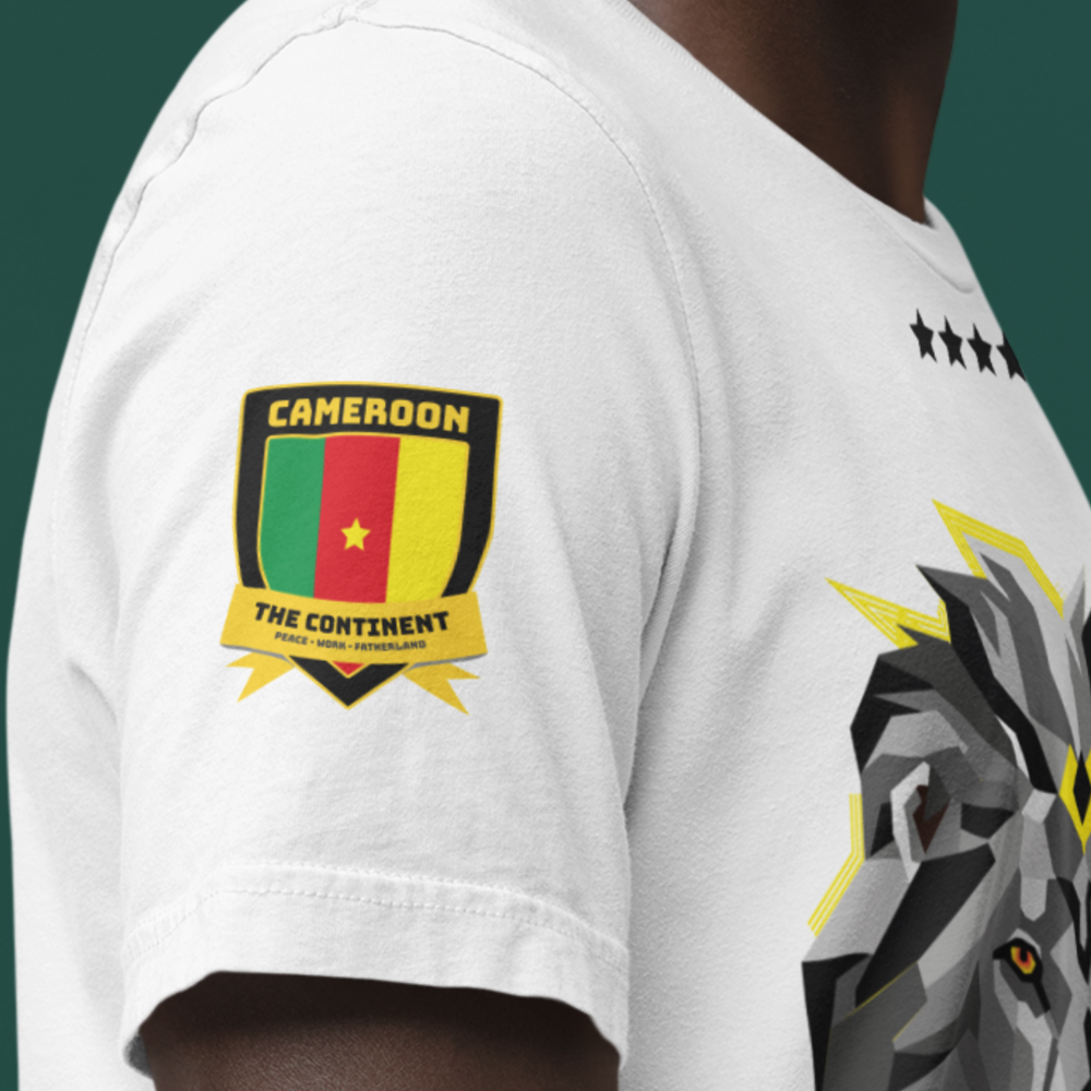 INDOMITABLE LIONS UNISEX FANS SPORT WHITE TSHIRT