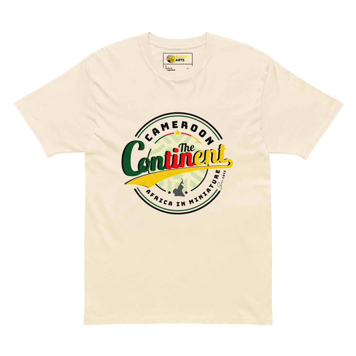 T-shirt Blanc crème unisexe The Continent