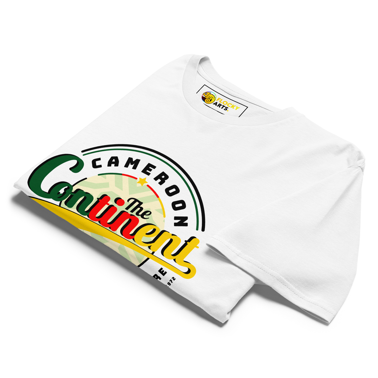 T-shirt blanc unisexe The Continent