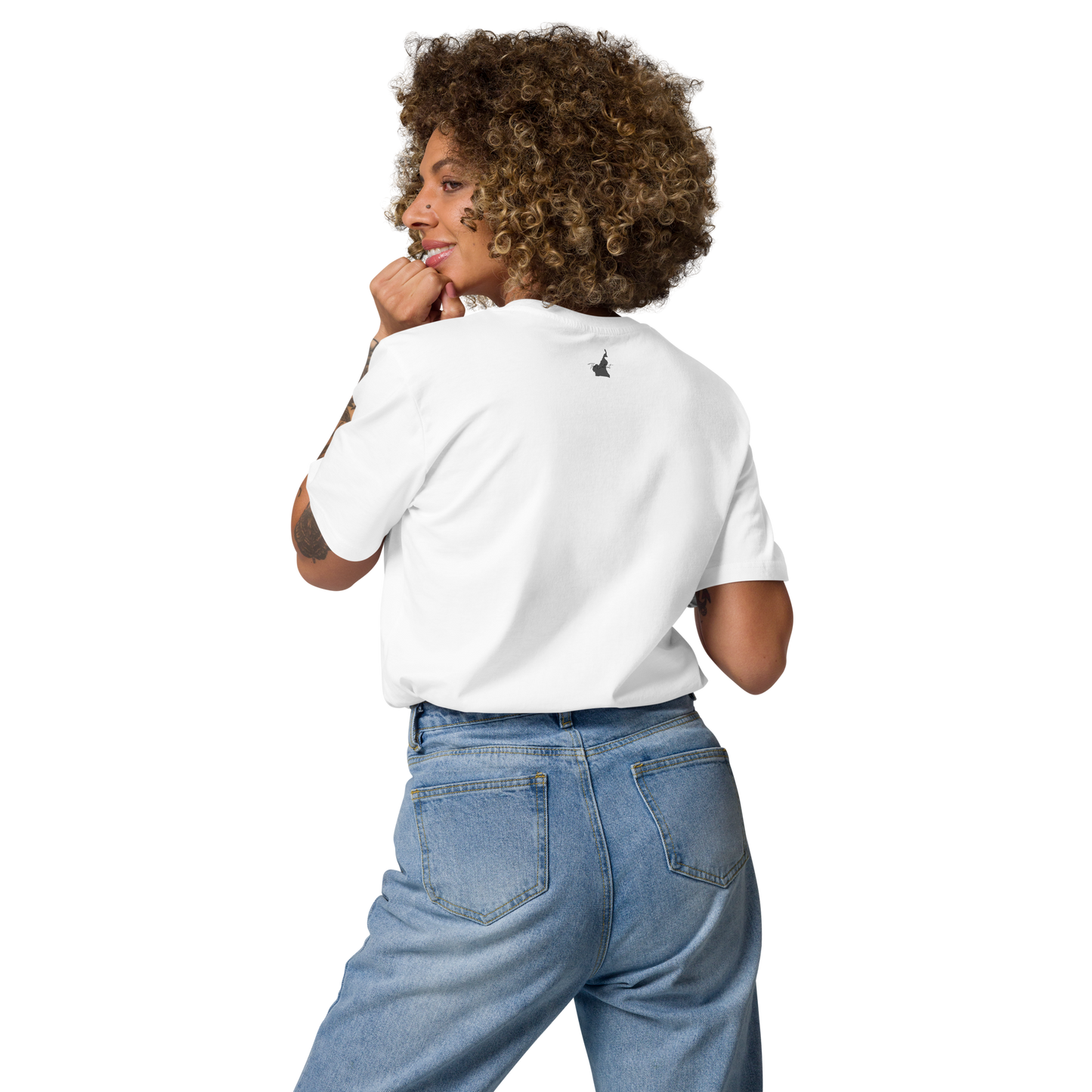 T-shirt blanc unisexe The Continent