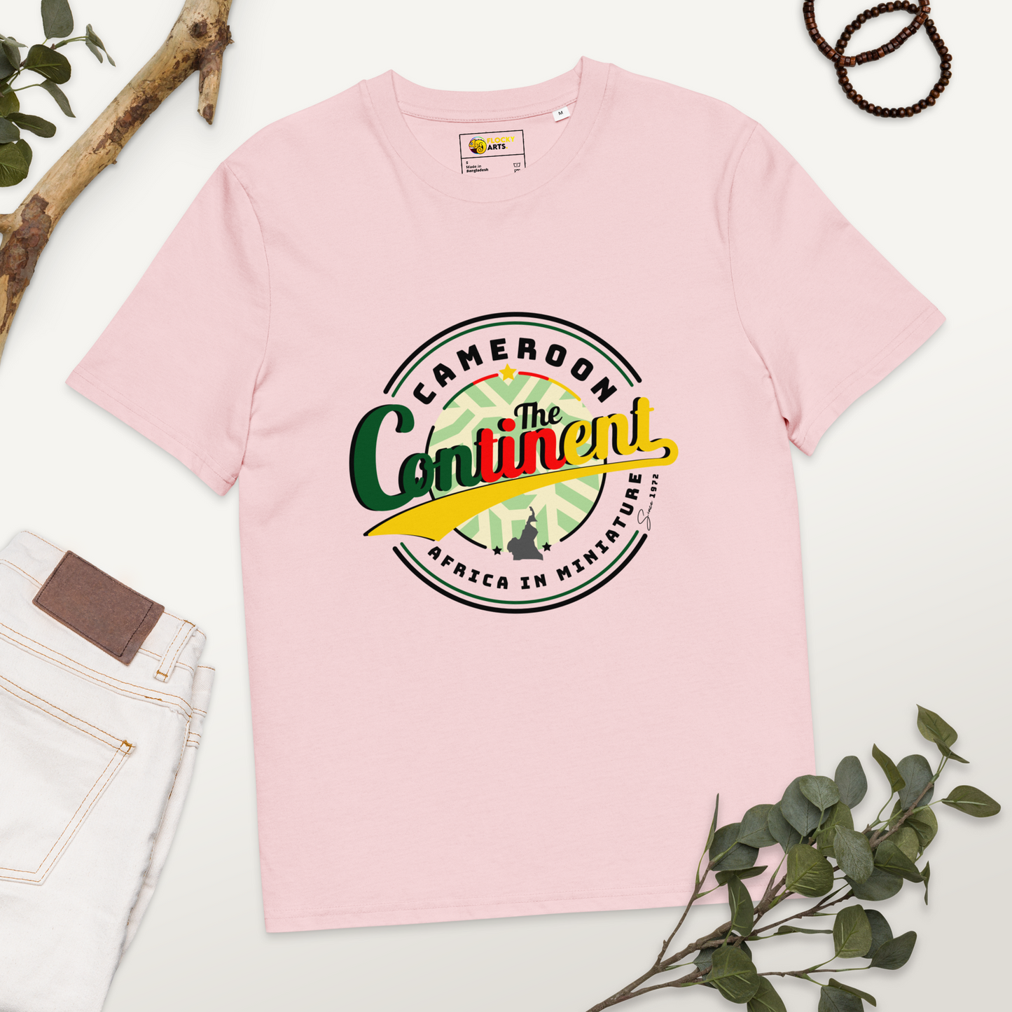 T-shirt Rose pale unisexe The Continent